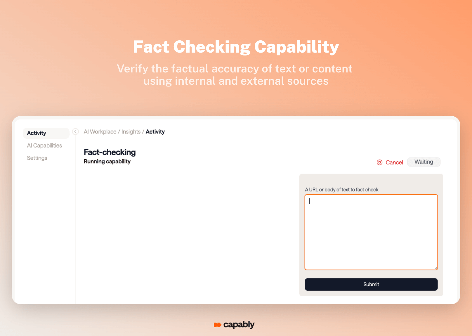automate fact checking for marketing agency