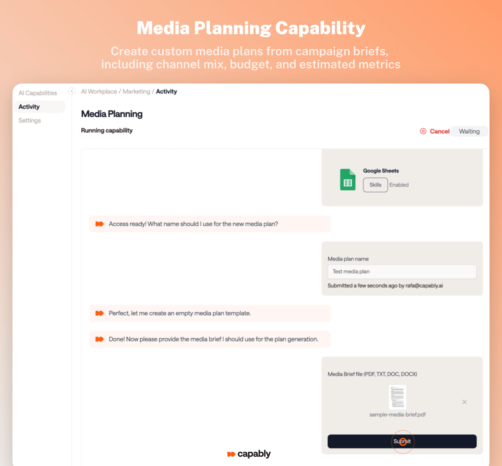 media planning agentic workflow automation